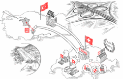 With its insurance, SERV opened up an additional sales channel for Swiss exporters in various areas of motorway construction. Illustration: Oculus