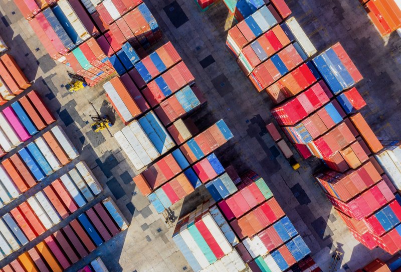 Container im Hafen