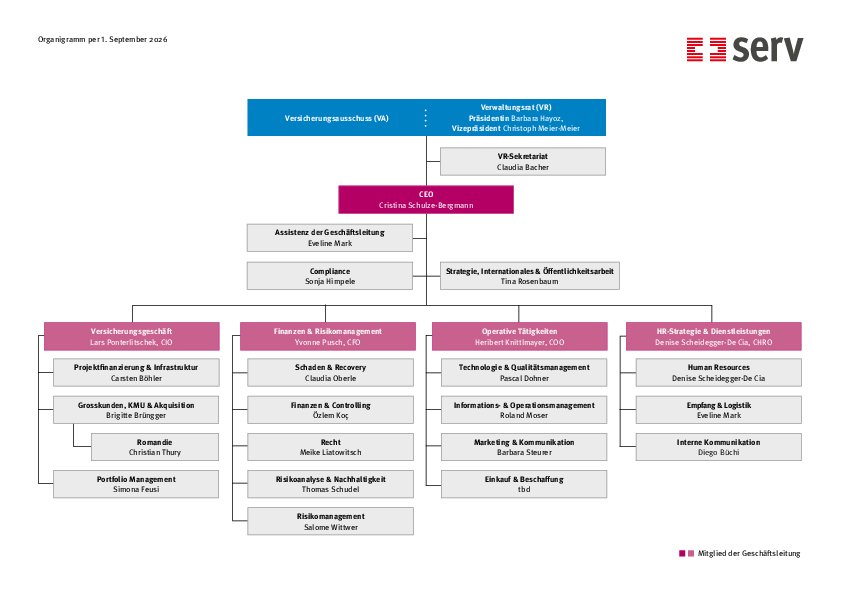SERV Organigramm